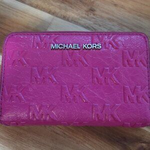Michael Kors Hot Pink Leather Wallet